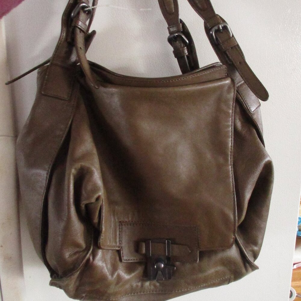 KOOBA  brown leather hobo shoulder bag